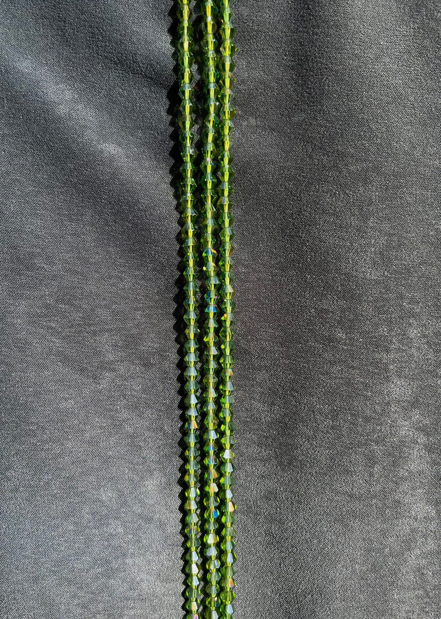 Crystal Waist Beads [Emerald] (ADJUSTABLE)