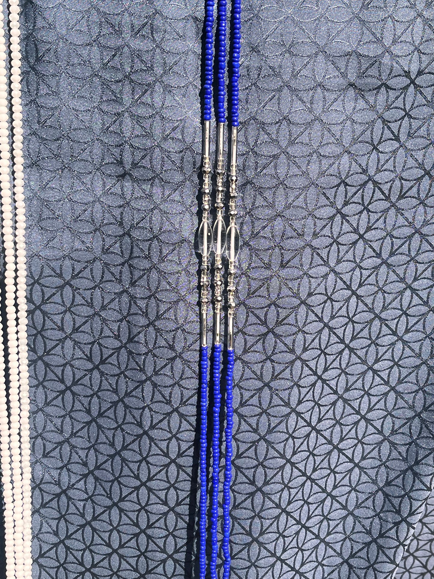 Individual Non-Crystal Waist beads Royal Blue