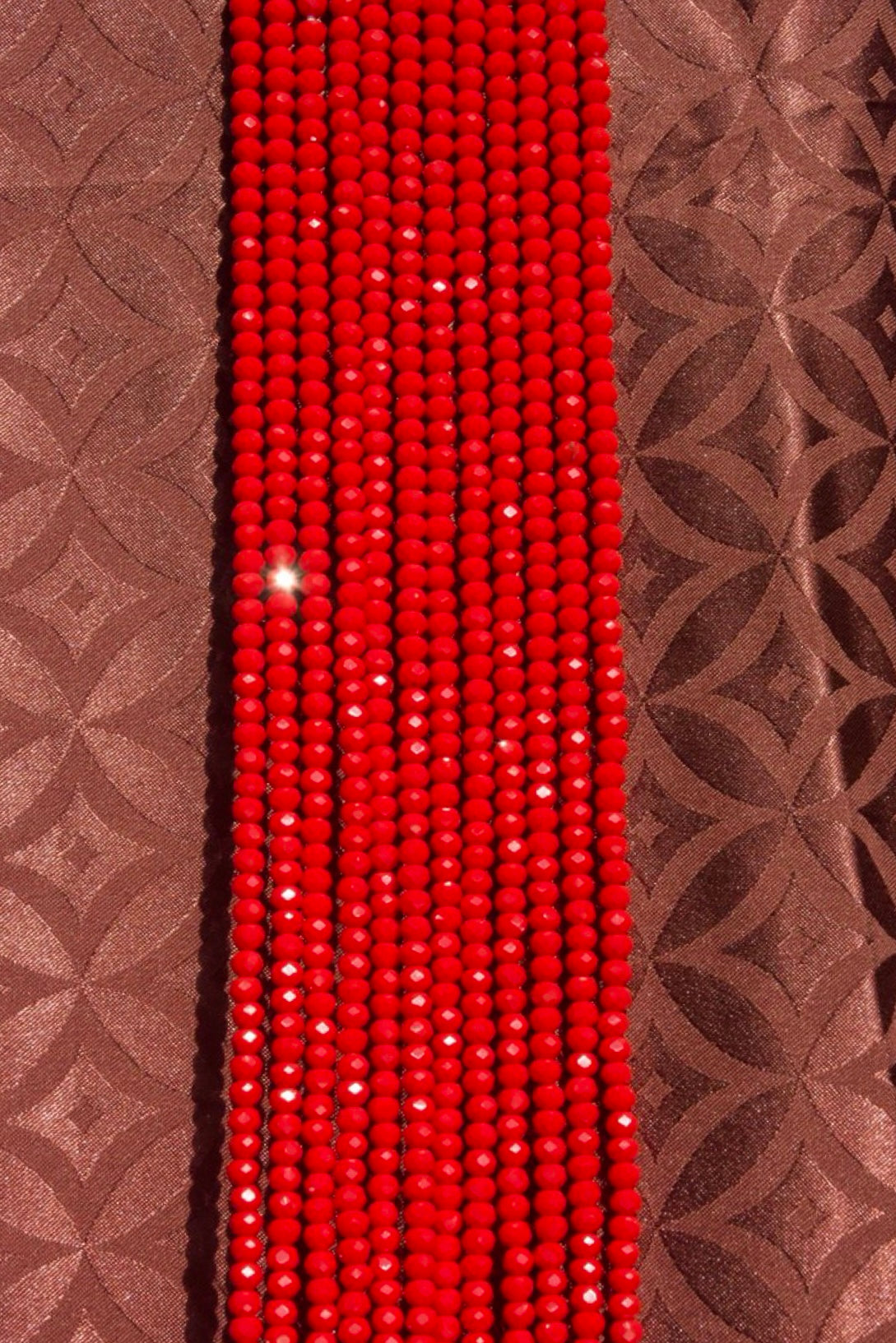 Adjustable Crystal Waist Bead [Rouge]