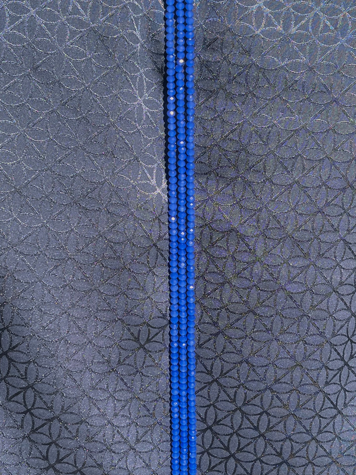 Individual Crystal Waist Beads [Topaz]