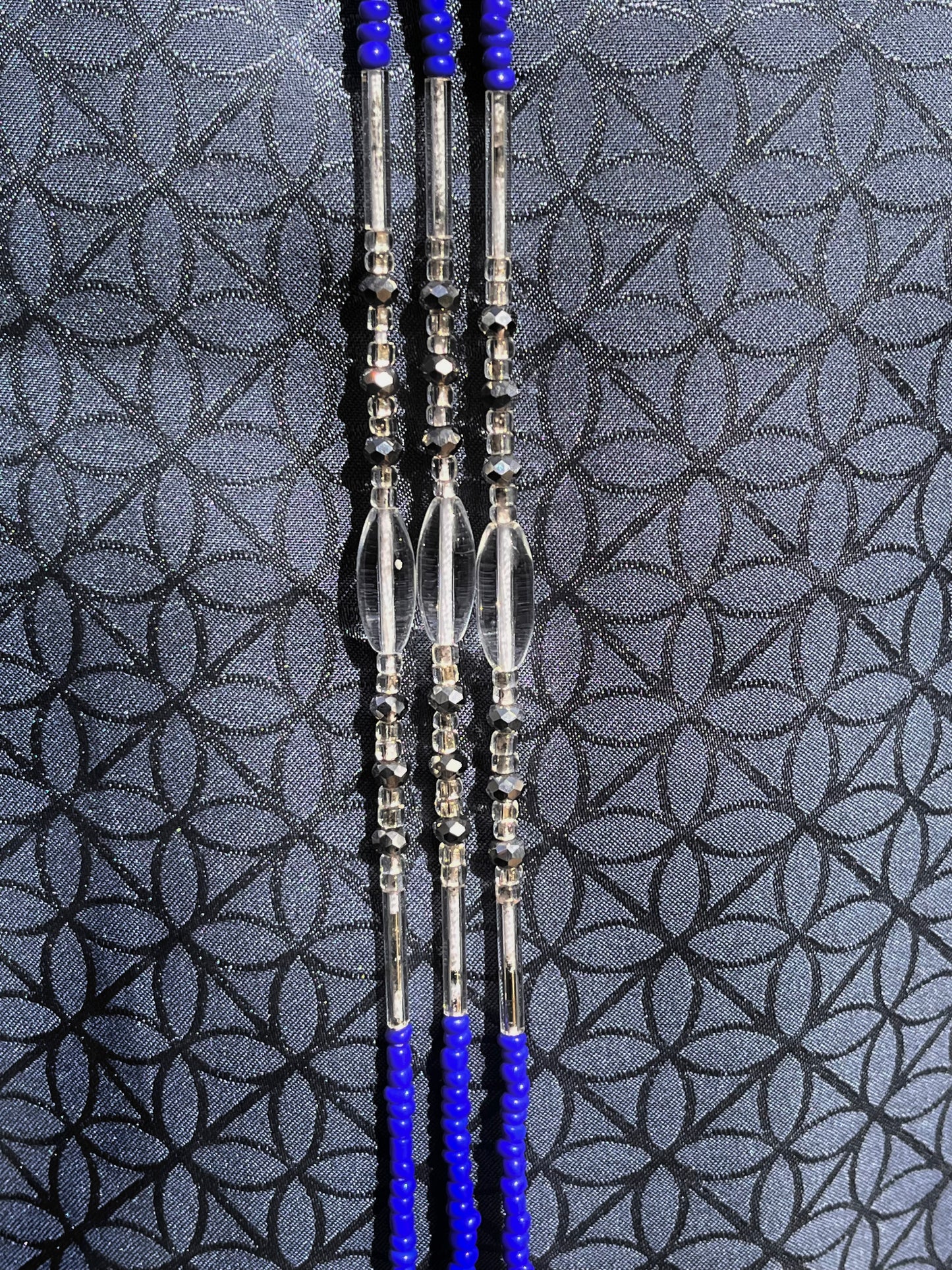 Individual Non-Crystal Waist beads Royal Blue
