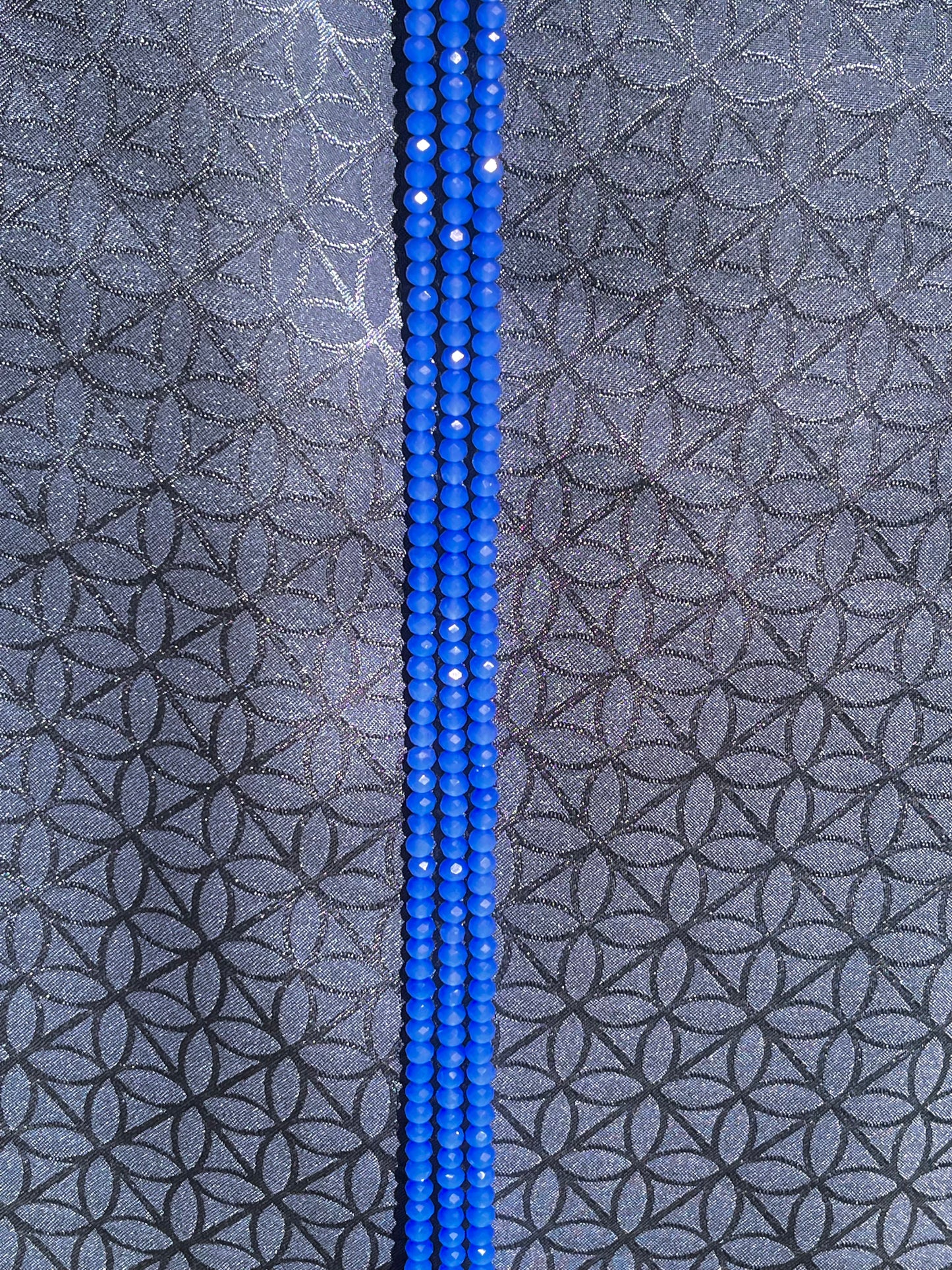 Individual Crystal Waist Beads [Topaz]