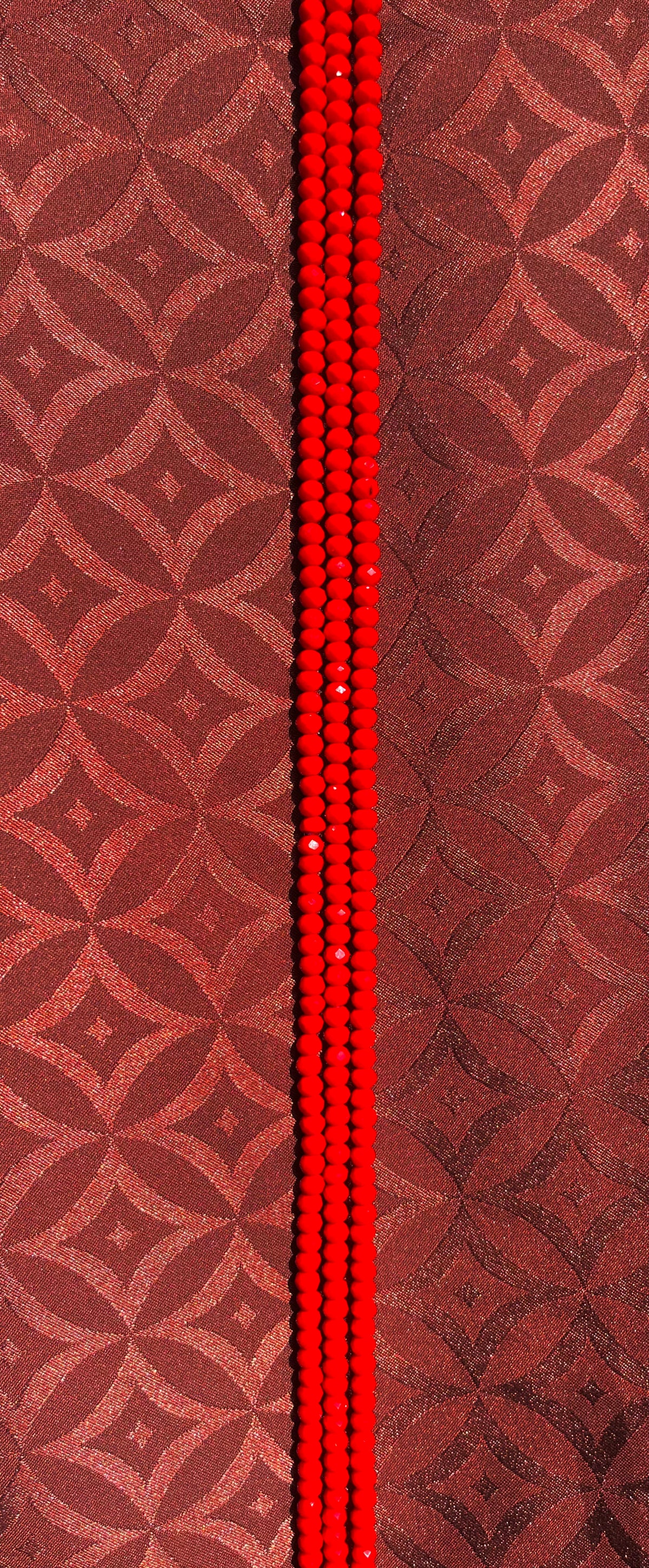 Adjustable Crystal Waist Bead [Rouge]