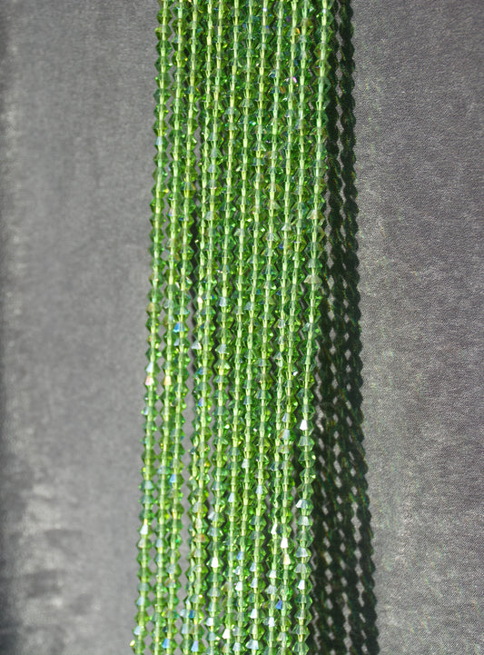 Crystal Waist Beads [Emerald] (ADJUSTABLE)